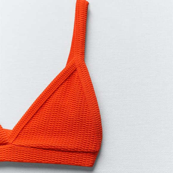 ZARA RIBBED BRALETTE | SWIM TOP - Picture 4 of 4